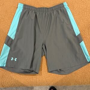 Under Armour Charcoal and Aqua Sports Shorts